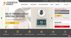 Desktop Screenshot of connexusenergy.com